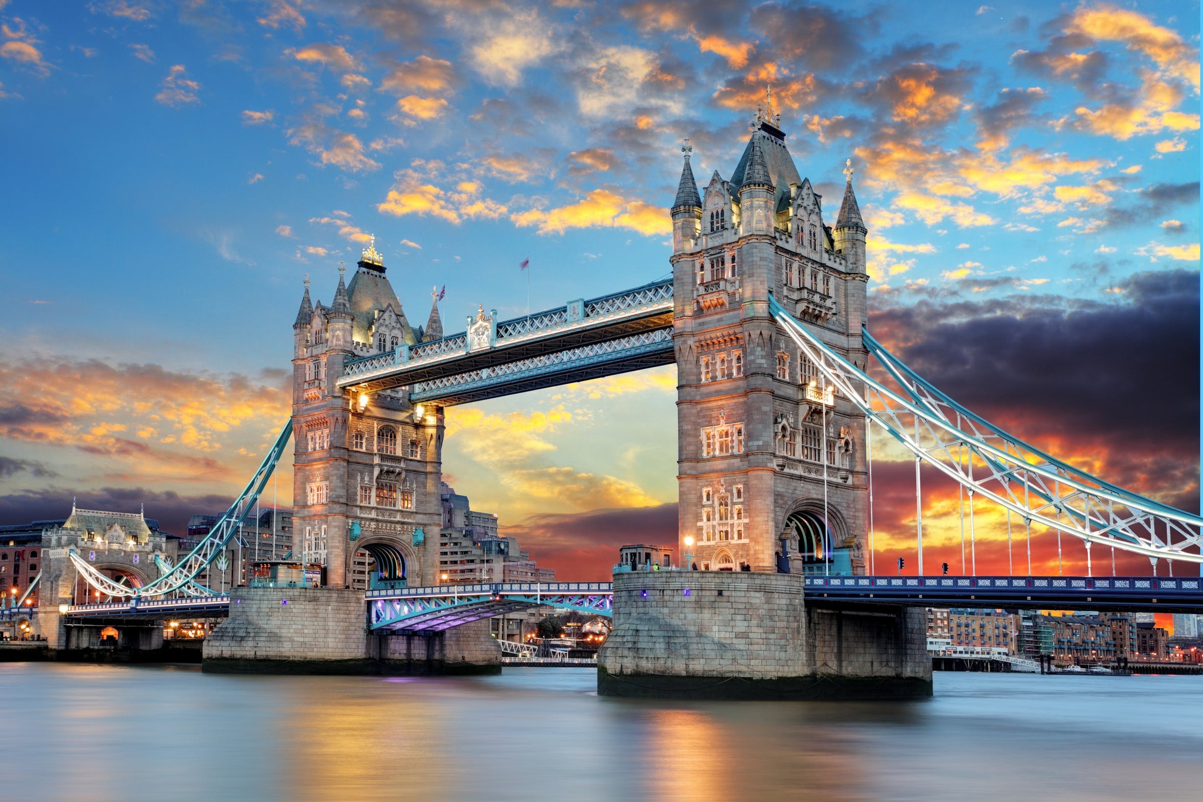 London Bridge with Colorful Sky